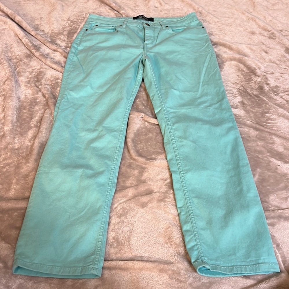 Boden Mint Green Cropped Jeans